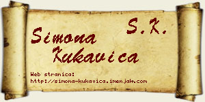 Simona Kukavica vizit kartica